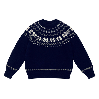 圆领费尔岛毛衣内搭男新款秋冬软糯加厚针织冬季外套男款高级感