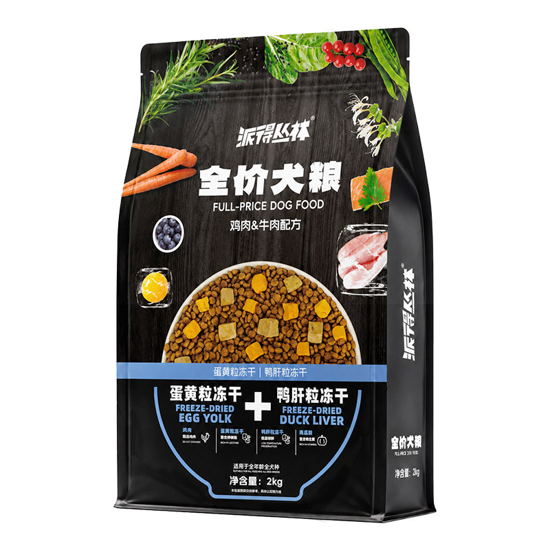 派得丛林冻干狗粮全阶段通用4斤