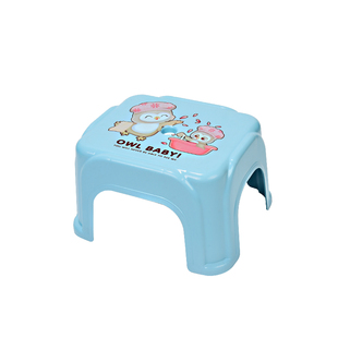 印花塑料凳子加厚家用换鞋凳儿童小方凳写字椅型客厅矮凳茶几椅子