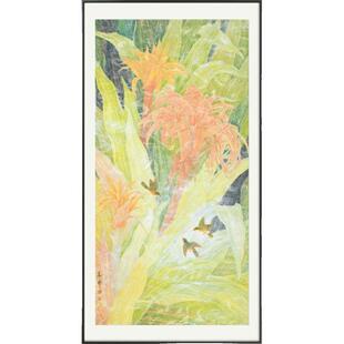 【限时捡漏】清华美院 姜沛【花间轻舞】限量数码版画 玄关挂画