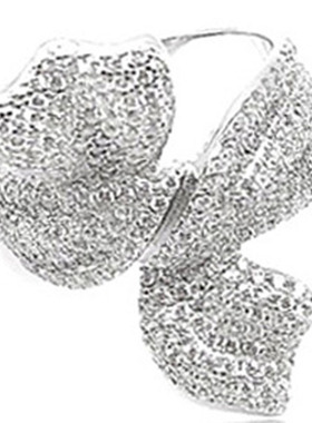 艾普米诗麦琳同款蝴蝶结戒指立体超仙纯银925银时尚个性原创设计