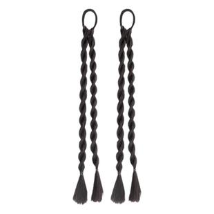 假发辫子新中式扭扭辫假马尾辫侧边麻花辫发饰国风李沁同款小辫子