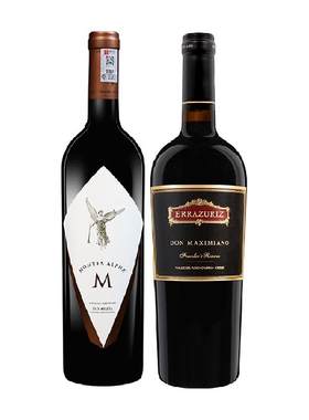 montes欧法m+伊拉苏红葡萄酒2瓶