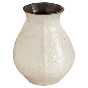 陶瓷花瓶法式中古侘寂大肚水培鲜花花束插花客厅高级感装饰摆件小