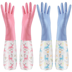 独特搞卫生手套加厚家务清洁洗衣洗碗厨房耐用一次性乳胶加绒耐用