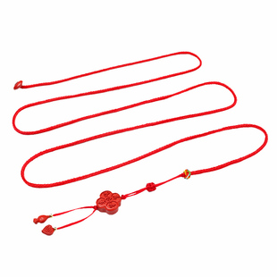 兔年本命年红绳腰链女红腰绳男士红裤腰带转运珠平安腰上红色绳子