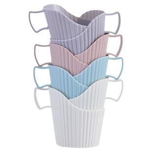 村妞塑料杯托一次性纸杯杯托办公加厚防烫高级感杯托架茶杯套底座