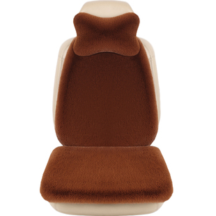 冬天汽车坐垫冬毛绒保暖加厚加热座椅主驾驶座位垫子汽车座垫冬季