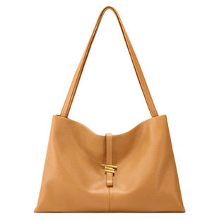 fiedlesissi/菲德茜茜风铃软皮托特包植鞣纳帕单肩包大容量通勤包