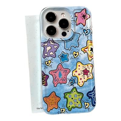 涂鸦海星适用苹果17/16pro手机壳华为mate60超薄p50荣耀100红米note11女OPPOreno13/9/8/7小米14/vivos12/s15