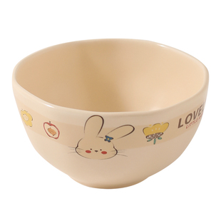 川岛屋可爱陶瓷碗家用2026新款高颜值一人食餐具碗具面碗盘子餐盘