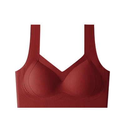 本命年红色聚拢收副乳防下垂文胸