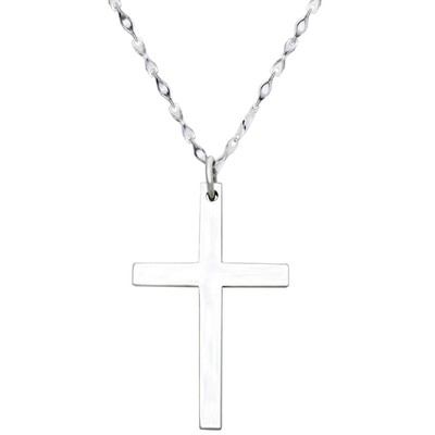 足银银十字架潮牌刻字男生日礼物