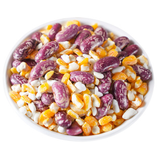 大碴子组合玉米粒白黏糯玉米糁粒五谷杂粮笨新大粒渣子粥红花芸豆