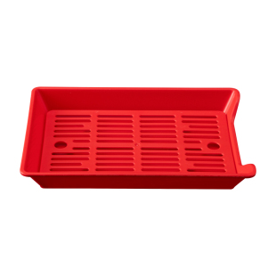 串串盘子沥水网格炸串盘子滤水网火锅店烧烤店盘长方形网格商用