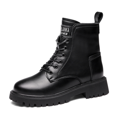 短靴韩版复古棉马丁靴女