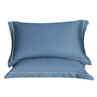 100支长绒棉纯棉枕套一对装高端家用成人全棉枕头套枕芯罩套48x74