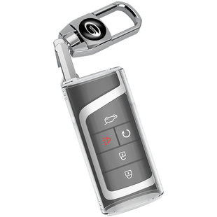 广汽传祺GS4plus钥匙套M8全包GS8传奇GS3专用GS5扣M6pro车透明壳