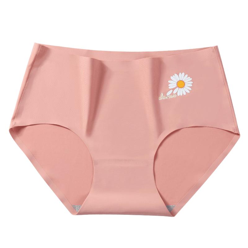冰絲內(nèi)褲女薄款純棉抗菌襠大碼中腰無痕性感透氣不夾臀女士短褲