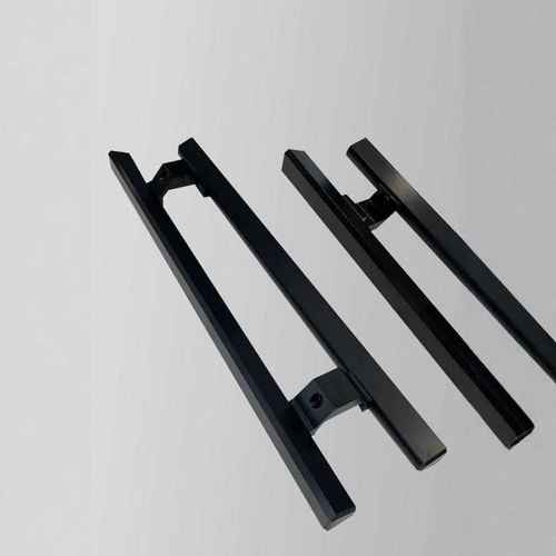 有框玻璃门把手铝合金玻璃门拉手大门把手包厢木门把手扶黑色拉丝