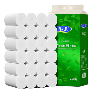 卷纸卫生纸家用厕纸手纸5层加厚厕所专用无芯大卷纸巾可擦手