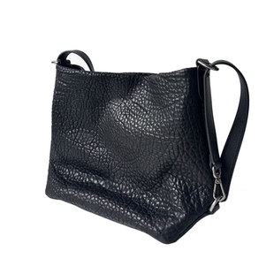 「软雕塑」进口裂纹绵羊皮 多种背法托特包实用松弛感 斜跨水桶包