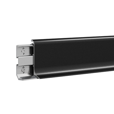 吉成卡扣弧形铝合金踢脚线极窄