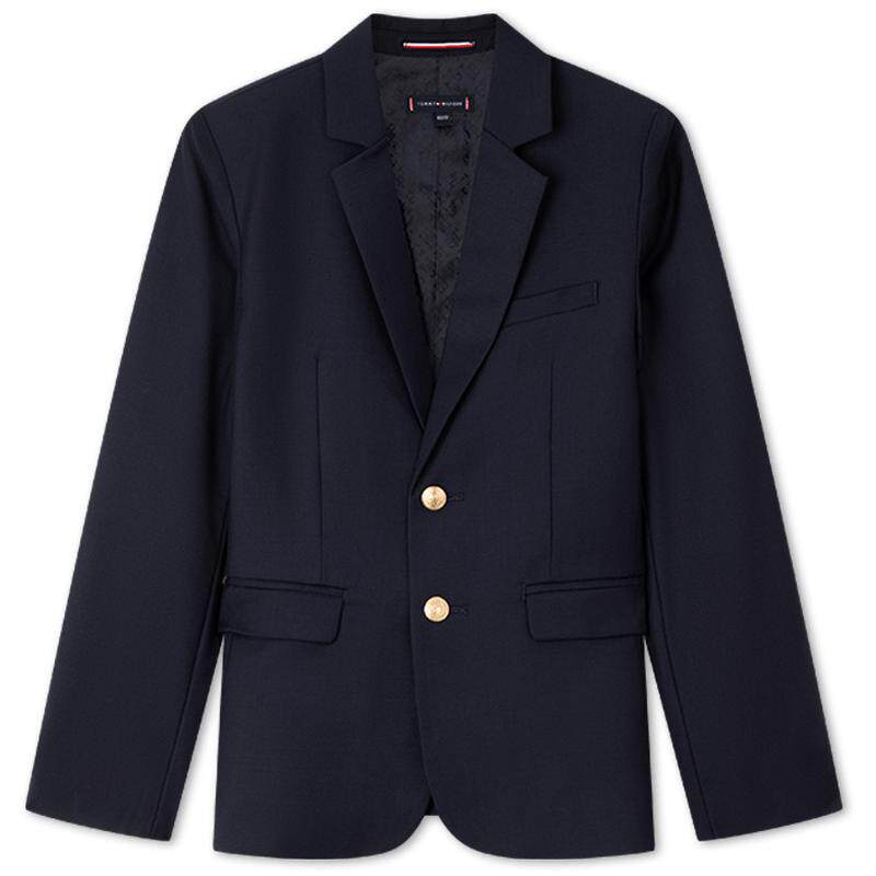 Tommy童装男金属排扣羊毛西服