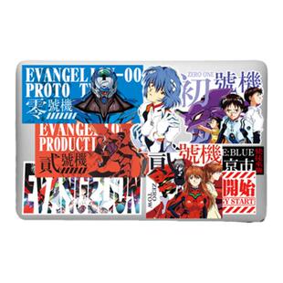 动漫新世纪漫画EVA初号机行李箱贴纸防水笔记本电脑机箱鱼缸吉他滑板电动车汽车摩托车头盔装饰平板贴画20枚