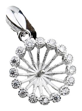 diy人造珍珠蜜蜡琥珀吊坠空托