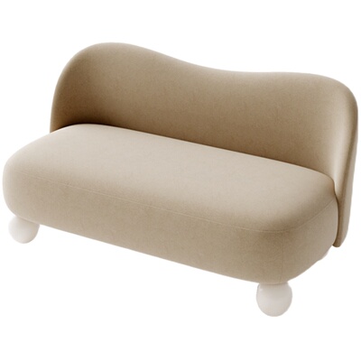 作壳ZOK北欧极简奶油风沙发客厅