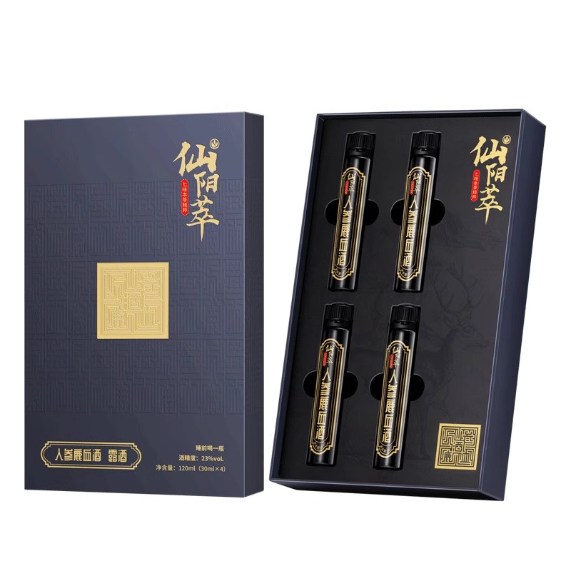 安太医仙阳萃人参鹿血酒30ml/支*4 男性口服滋补调理养生微商同款