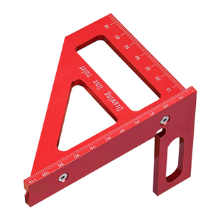 多功能木工划线尺铝合金装修工具三角直角尺45度90度三面角刻度尺