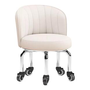 30cm高款滑轮矮凳 加高家用万向轮带轮防锈小凳子 成人靠背圆凳