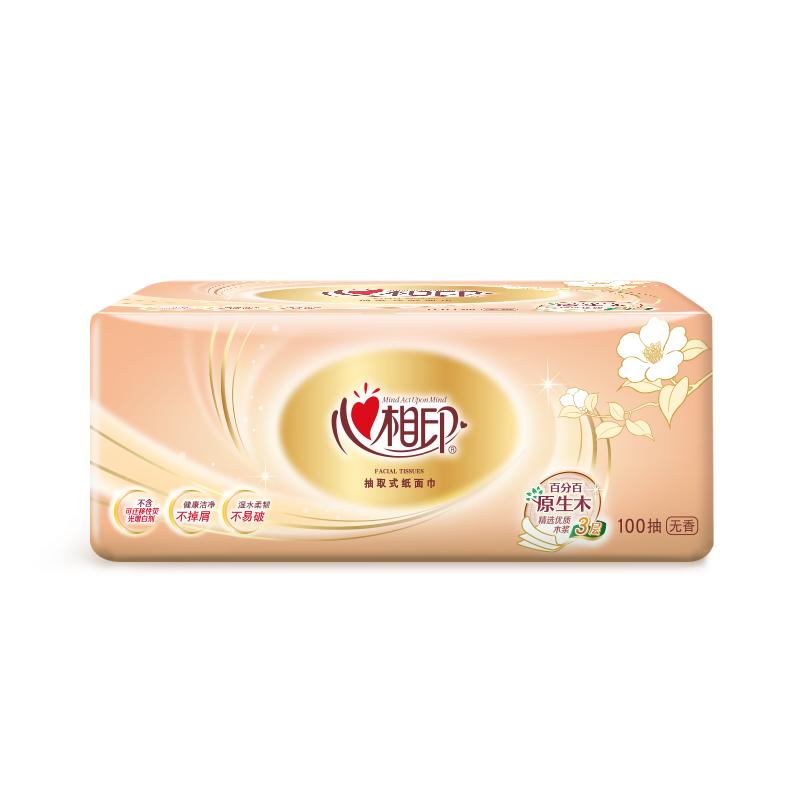 心相印经典原木纯品抽纸8包