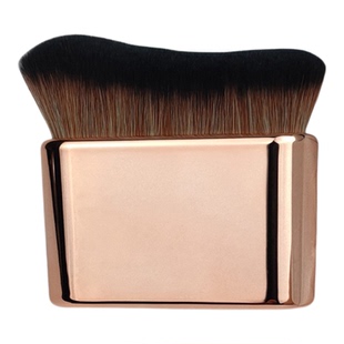 多功能身体刷粉底刷软毛波浪形腮红粉饼电镀柄便携修容刷扫扁