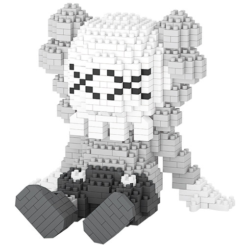 乐柏裕卡通公仔摆件益智拼图拼装玩具成年女孩中国微型小颗粒积木