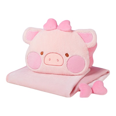 九木杂物社罐头猪LuLu猪在逃小猪抱枕办公室午睡空调毯子生日礼物