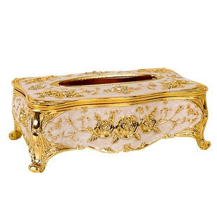 欧式抽纸盒 烟灰缸牙签盒金属套装客厅ktv酒店包厢纸巾盒桌面摆件