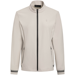 【golf系列】暇步士女装春季高弹针织外套小立领休闲运动撞色开衫