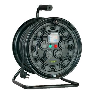 守护者移动电缆卷线盘收纳绕拖线轮收线器100米50米30米插座空盘