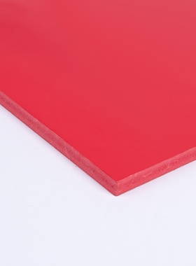 PVC共挤发泡板9MM 环保红色雪弗板PVC板材切割加工 建筑装饰硬板