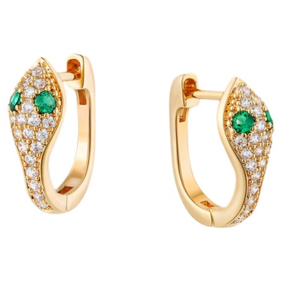 FETTERO原创轻奢蛇型耳环女