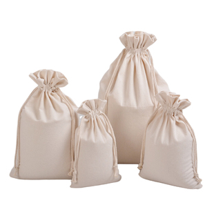 现货大米袋子批发大米包装袋定制小米布袋面粉袋帆布袋束口袋LOGO