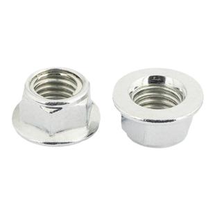 镀锌法兰金属防松螺母六角锁紧螺帽自锁螺丝帽M5M6M8M10M12M14M16