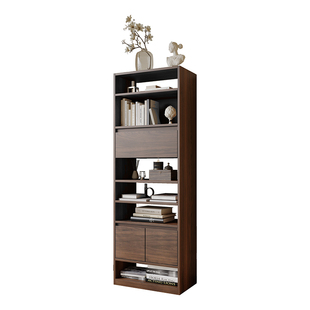 中古风实木书柜书架置物架法式复古展示柜隔断柜客厅博古架储物柜