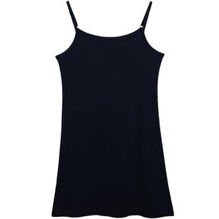 2026新款莫代尔吊带裙女春内搭打底连衣裙子黑色背心中长裙可调节