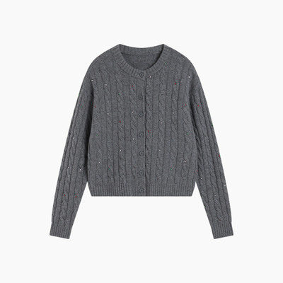 Amazing Song乙颂糖果珠绣春夏新款羊毛针织衫背心百搭马甲上衣女