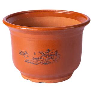 特价陶瓷花盆超大号陶土粗陶兰花盆栽花栽树紫砂落地花盆透气清仓