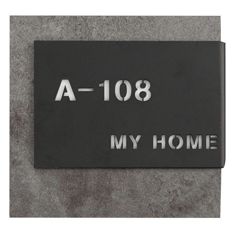 门牌号定制个性创意设计牌子新中式风家用极简挂牌别墅门牌镂空牌